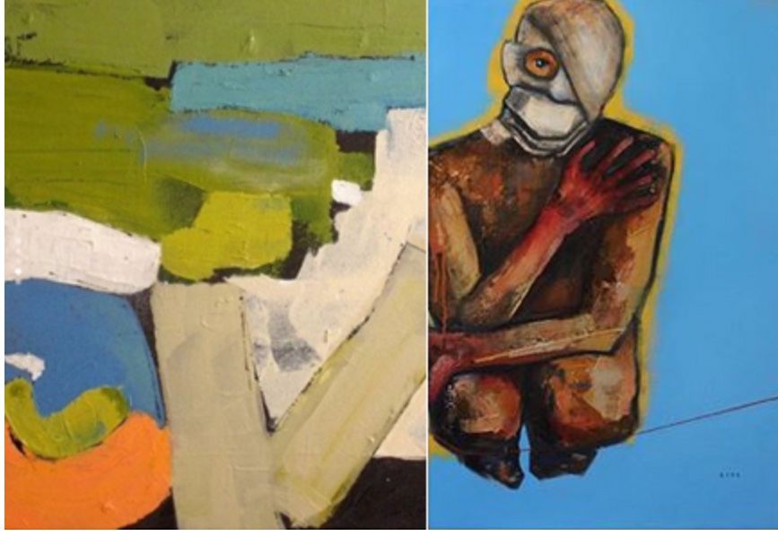 Abstract originals by Susanne Scherette King and Cagney King